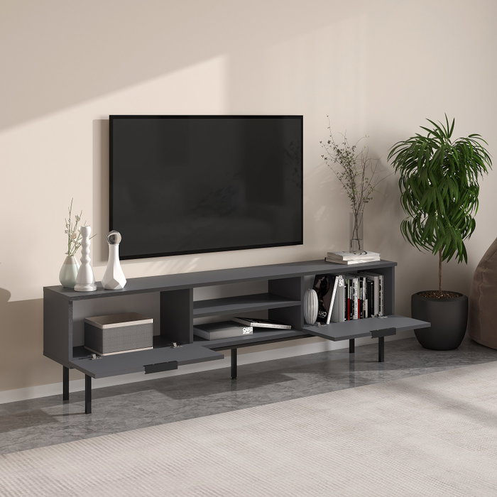 Hanah Home Paul Soporte para TV Antracita Hanah Home Paul Soporte para TV Antracita